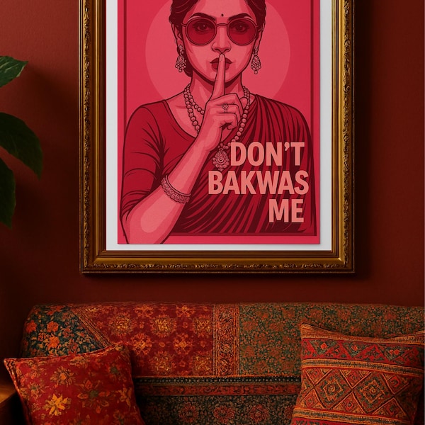 "Lustige Desi Wand Kunst: ""Don't Bakwas Me"" Urdu Druck (Digitaler Download)"