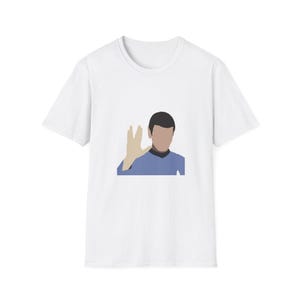 Spock Vulcan Salute T-Shirt | Star Trek-Inspired Graphic Tee | &quot;Live Long and Prosper&quot; Shirt | Sci-Fi Fan Gift | Unisex Nerdy Tee