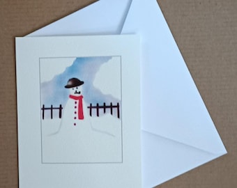 Snowman Christmas card