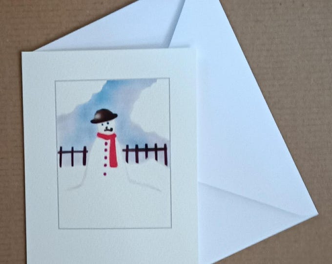 Snowman Christmas card