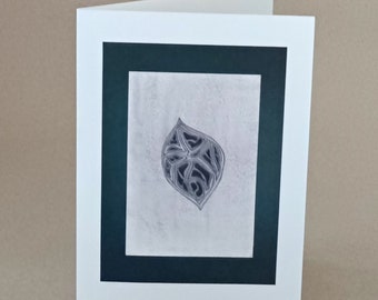 Droplet, card or original framed abstract art, prints to order