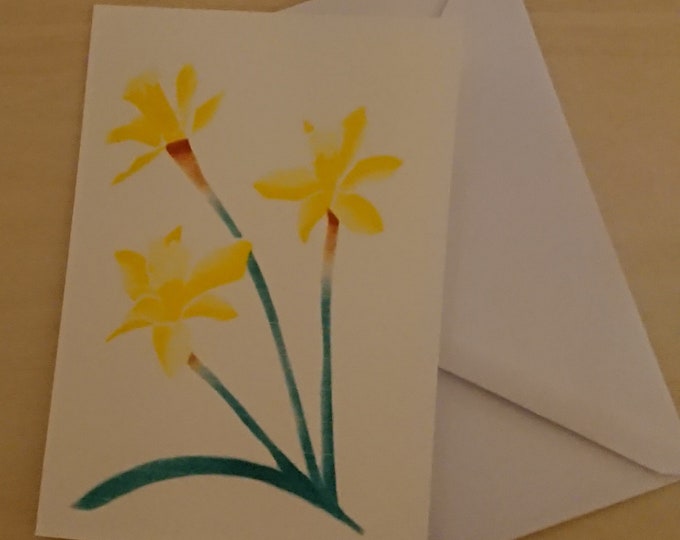Daffodils and Daffs blank inside cards for spring and Easter