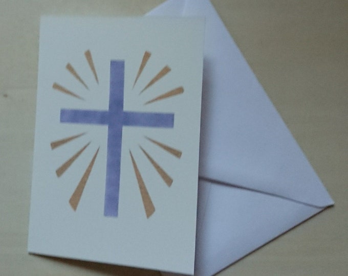 Easter Cross card blank inside for your own message