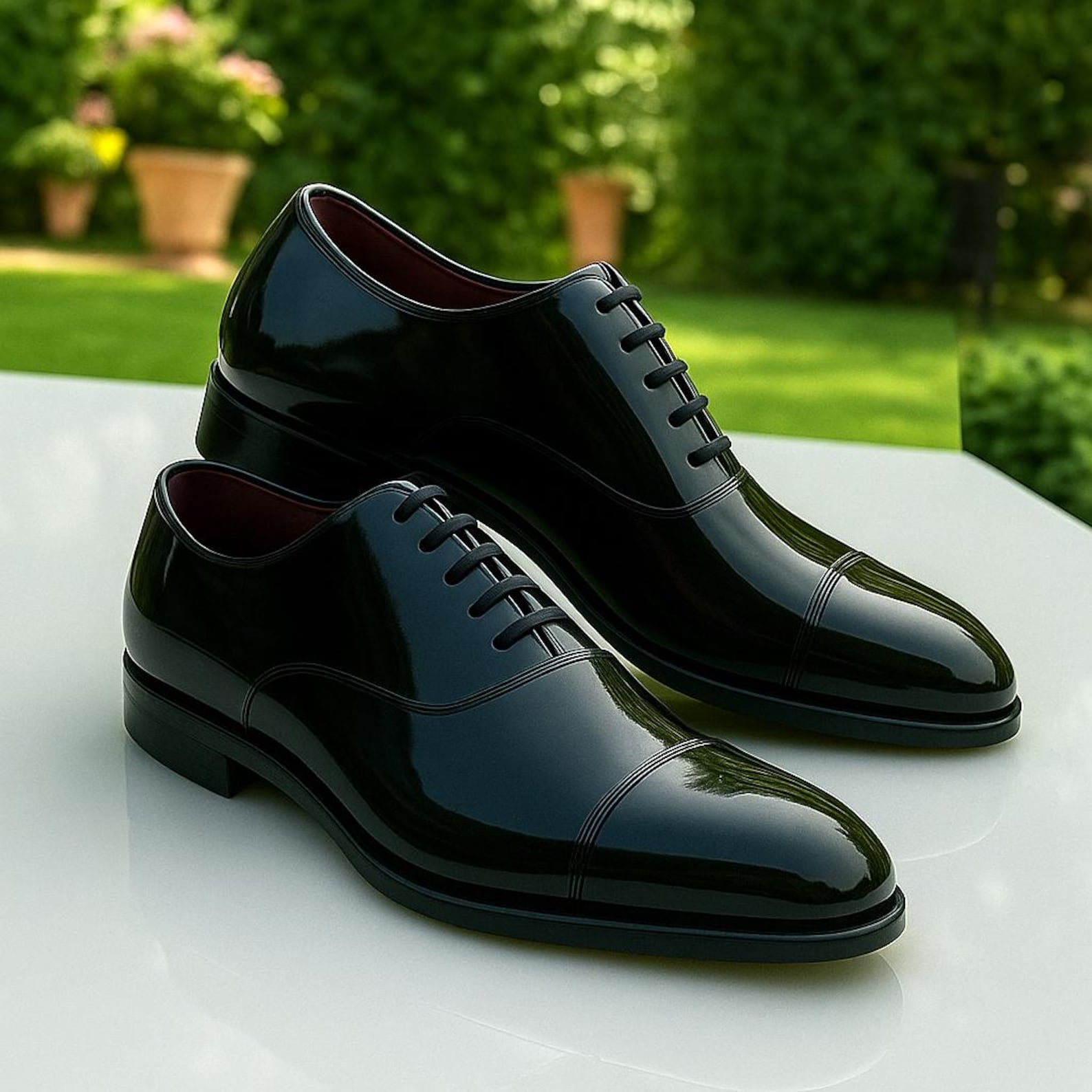 Versatile Black Patent Leather Oxfords For Formal Night