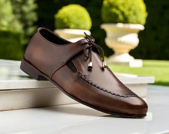brown designer dress shoes men Wholesale Designer Leather Dress Shoes For Men Brown Autumn... At Only  $25.33