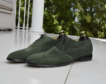 green emerald velvet dress Amazon.com: EVSER Dress Oxford Formal Shoes for Men Lace Up Brogue Pointed  Toe Faux Leather Derby Shoes Rubber Sole Block Heel Slip Resistant Party ( Color : Green, Size : 11) : Clothing,