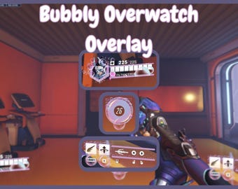 Pastel Bubble Overwatch Overlay | Gaming HUD Overlay for Twitch, OBS, YouTube & Editing |