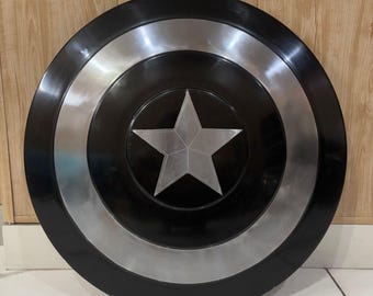 Handmade Medieval Captain America Black Shield – Replica Cosplay