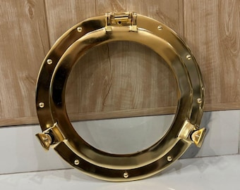 Handmade Aluminum Porthole Mirror - Nautical Wall Decor (12-30 Inches)