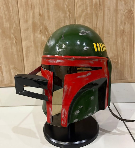Mandalorian Star Wars Scurff Mark Helmet - Boba Fett Warrior Knight Mando Cosplay Helmet - Real Metal Mando Costume Roleplay Handmade Helmet