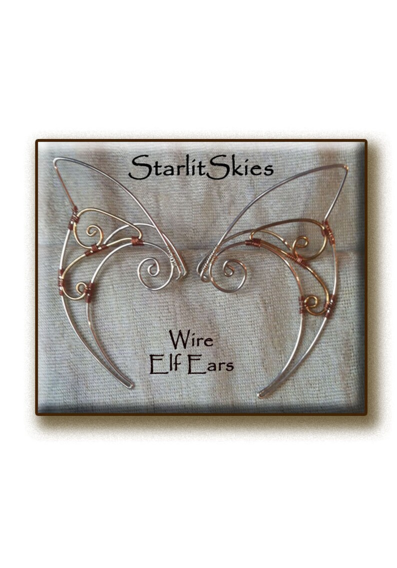 Simple Pair of Wire Elf Ears in Sterling Silver Filled with Etsy