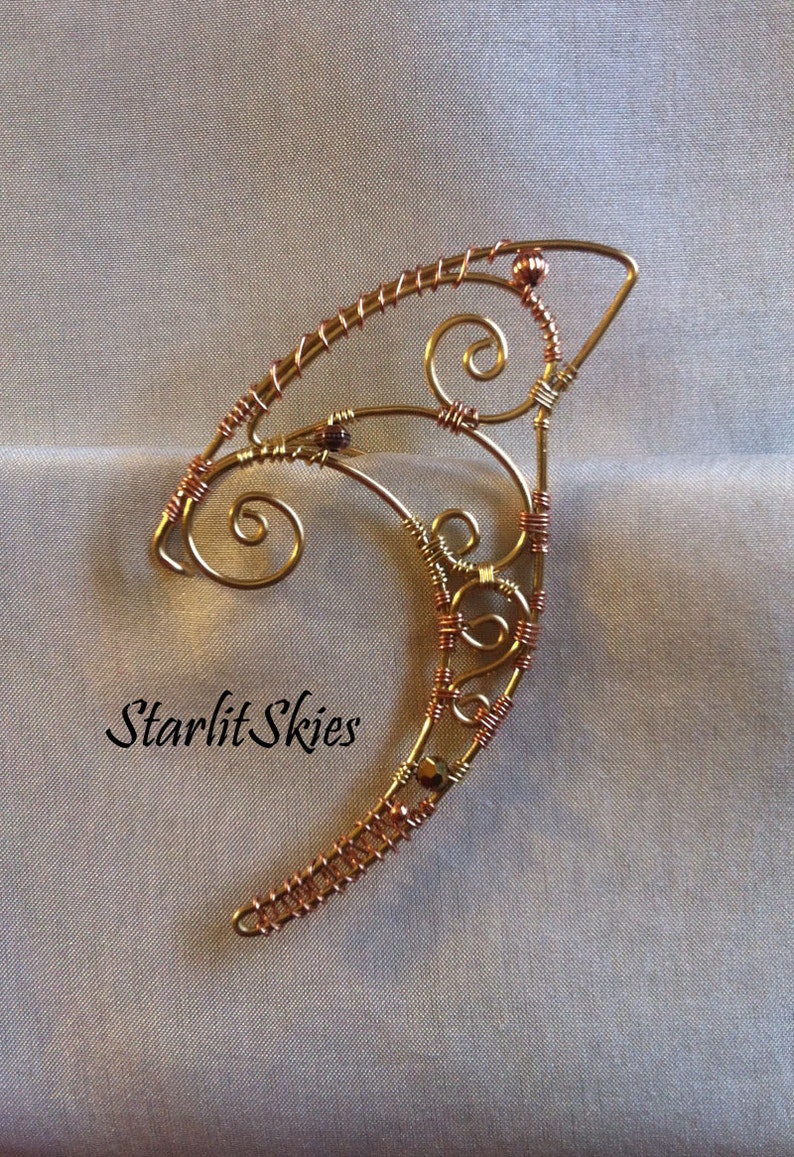 Brass Wire Elf Ears Simply Twisted Etsy