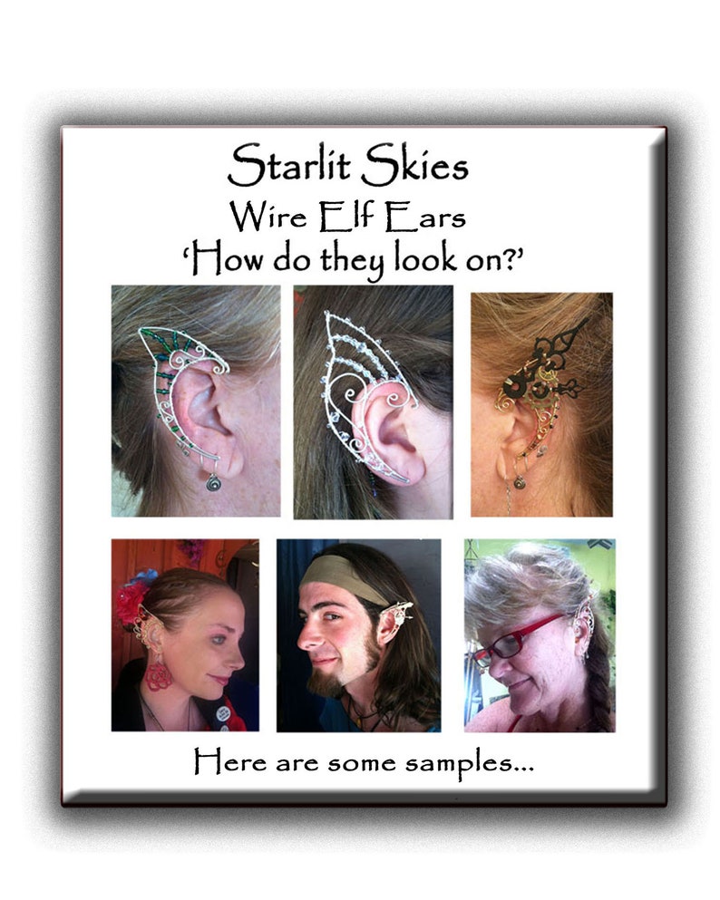 Peridot Crystal Wire Elf Ears in Sterling Silver
