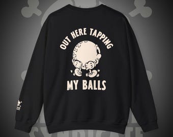 Golpearía eso / Aquí afuera golpeando mis pelotas / Sudadera de golf divertida vintage / Adicto amante del golf