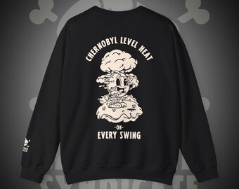 Chernobyl Level Heat Mushroom Cloud Sweatshirt | Funny Nuclear Golfing | Sarcastic Golf