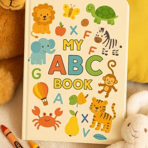 ABC Alphabet Book for Kids – Fun & Colorful Learning for Toddlers | Instant Download