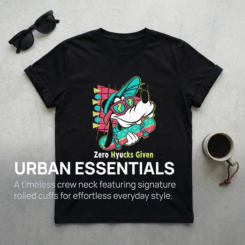 90s Cartoon Dog Skater T-shirt, Retro Vaporwave Streetwear Tee - Etsy