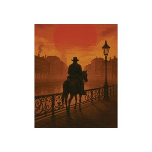 Red Dead Redemption 2 - Arthur at Saint Denis | Western Sunset Fine Art Posters |