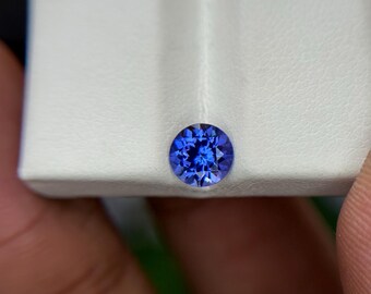 0.80 Ct Round Cut Vivid Blue Tanzanite | Loose Gemstone