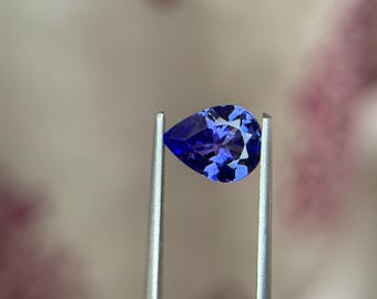 1.40 Carat Pear Cut Tanzanite – Natural Blue Violet Loose Gemstone