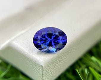 1.20 Ct Oval Tanzanite Gemstone | AAA Vivid Blue, Brilliant Cut