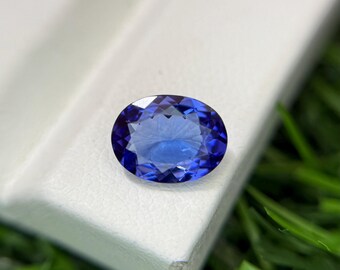 Oval Cut Tanzanite Gemstone | 1.30 Ct Vivid Blue, AAA Clarity