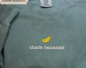 That's Bananas Comfort Colors Shirt, Funny Banana Shirt, Fruit Shirt, Funny Banana, Vintage Aesthetic, Retro Graphic Tee, Bananas Tee Shirt