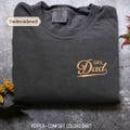 Comfort Colors® Embroidered Dad Shirt, Custom Daddy Minimalist sweater, Daddy's Girl, Dad of Girls, Step Dad, Custom EST Fathers Day Gift product logo