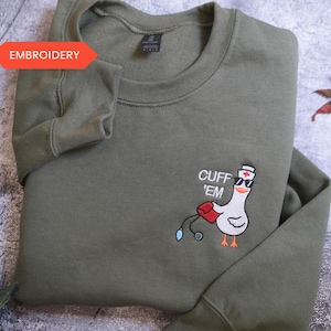 Embroidered Nurse Shirt Funny Silly Goose Nurse Shirt, ER Nurse, RN Nurse Cuff Em Nurse Practitioner Tee Nurse gift, Comfort Colors