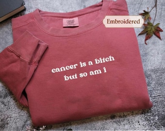 Breast Cancer Is A Bitch So Am I Shirt, Breast Cancer Awareness Shirt, Cancer Survivor Shirt, Snarky Cancer Shirt, Beat the Cancer Shirt