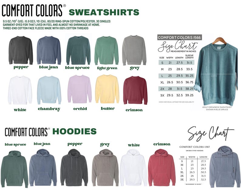 The image is a collage of various sweatshirts and hoodies in different colors, sizes, and styles, presented in a visually appealing manner.