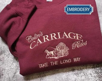 Colin's Carriage Club embroidered Sweatshirt, Lady Featherington Polin Social Club Bookish gift
