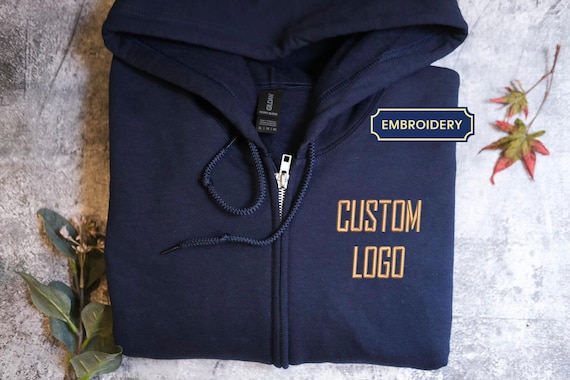Custom Jacket, Personal Embroidered Hoodie, Custom Embroidered Monogram Hoodie Jacket, Personalized Zipper Hoodie, Customized Zip Up Hoodie