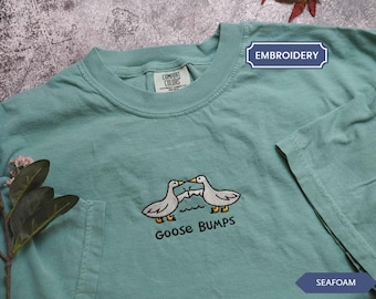 Goose Bumps Comfort Colors® Shirt, Silly Goose T-shirt, Funny Goose Outfit, Goose Lover Tee, Goose Couple Clothing, Sarcastic Goose Gifts