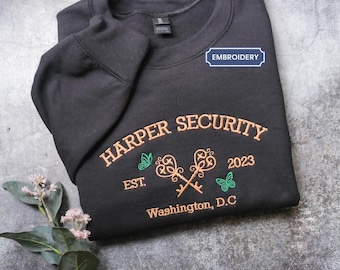 Twisted Lies Embroidered Sweatshirt, Harper Security, Booktok Sweatshirt, Twisted Series Merch, Gift for Book Lovers, Bookish Gift