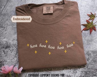 Camiseta meme tts bordada HOA HOA HOA