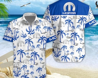 Mopar Hawaiian Shirt, Muscle Car Tropical Aloha Shirt