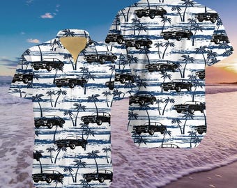 Vintage 442 Muscle Car Hawaiian Shirt, Retro Aloha Shirt
