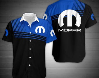 Mopar Logo Hawaiian Shirt, Muscle Car Aloha Shirt