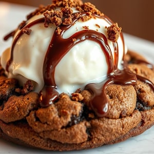 Brownie Sundae Cookie Recipe , cookie monster sundae recipe ,cookie sundae recipe Gourmet Dessert