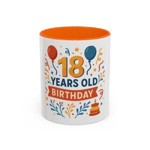 Mug 18e anniversaire : cadeau tasse à café Milestone