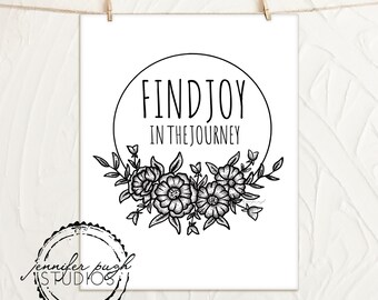 Find Joy in the Journey - Art Print - By Jennifer Pugh