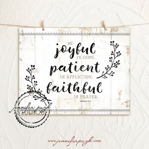 Be Joyful in Hope - 11x14 or 8x10 Art Print - By Jennifer Pugh