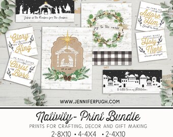 Nativity Christmas Art Print bundle - by Jennifer Pugh