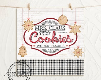 Mrs Claus' Cookies a- Art Print - By Jennifer Pugh
