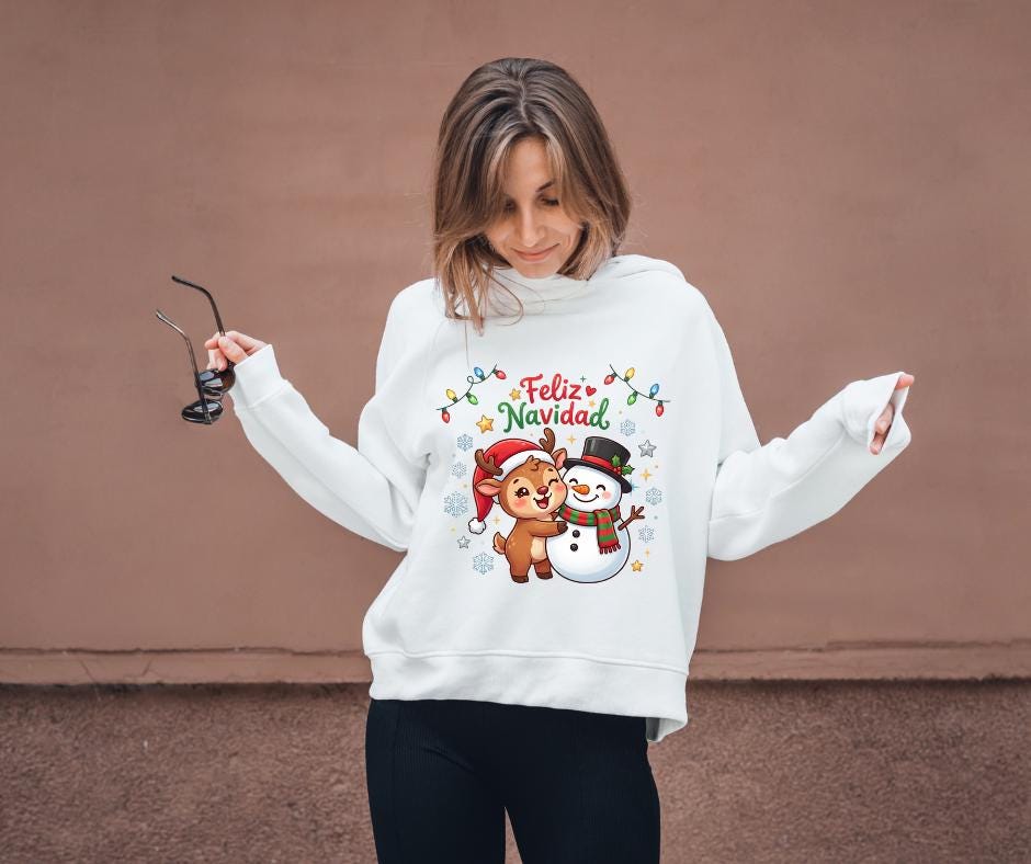 Feliz Navidad Schnurrbart T-Shirt - Lustiges Weihnachtsmotiv Für Herren