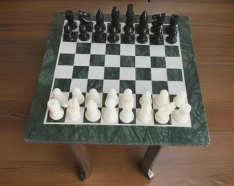 白黒大理石チェスセット、クラシックな戦略ボードゲーム - Etsy 日本