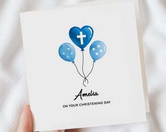Cartão de batizado de menino - Presente de batizado de afilhado - Cartão de batizado para menino - Cartão de batizado - Presente de batizado - Batismo