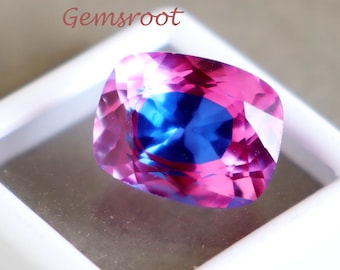 14Carat Cushion Cut Precious Pitambari Sapphire Loose Stone Natural Pitambari Sapphire Unheated Untreated Stone  Certified Sapphire AAA