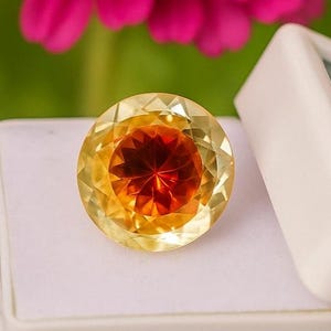 Round Gemstone Cut Flawless Bi Color Pitambari Sapphire Certified Sapphire Loose Stone Faceted Sapphire Stone Making Jewelry 9ct Ring Stone